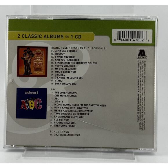 JACKSON 5 DIANA ROSS Presents REMASTERED 2FER FULLY TESTED CD - Picture 3 of 3